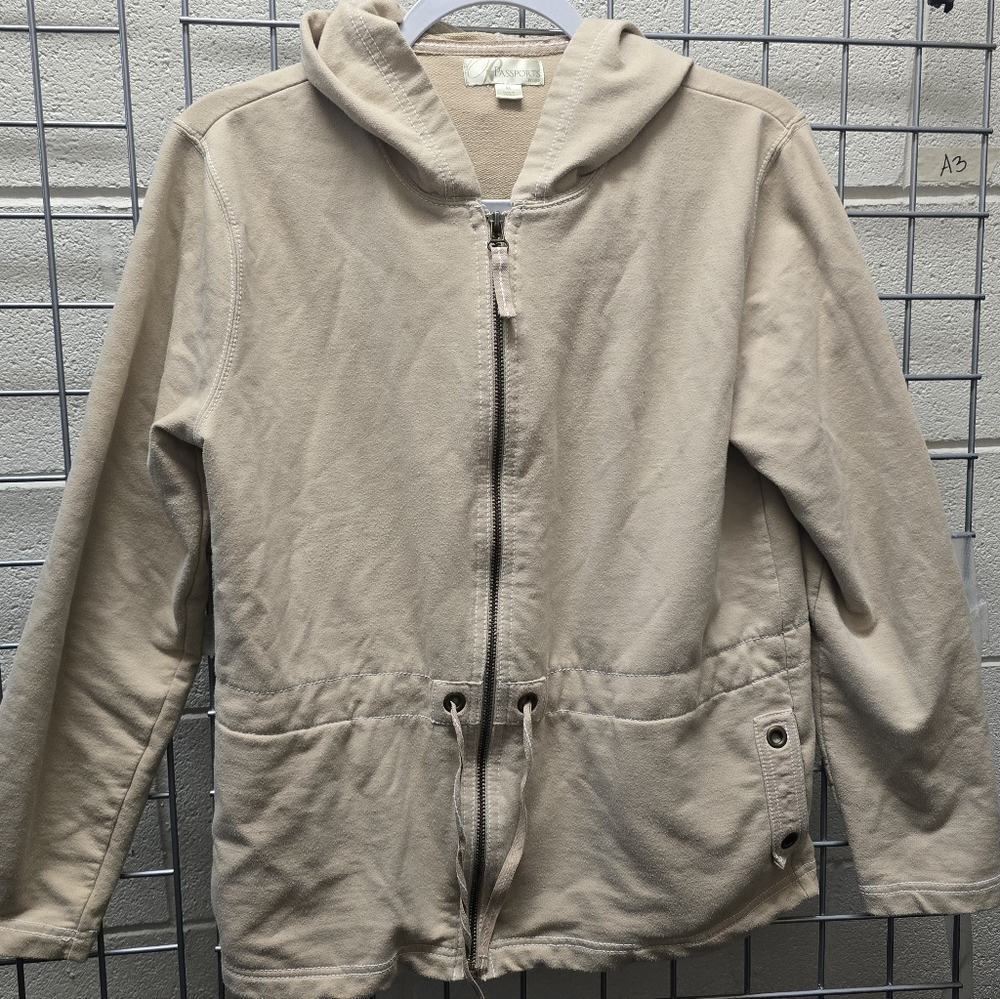 Passport Men's Beige Hooded Jacket